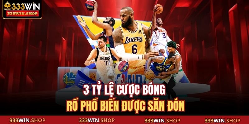 3 tỷ lệ cược bóng rổ phổ biến được săn đón