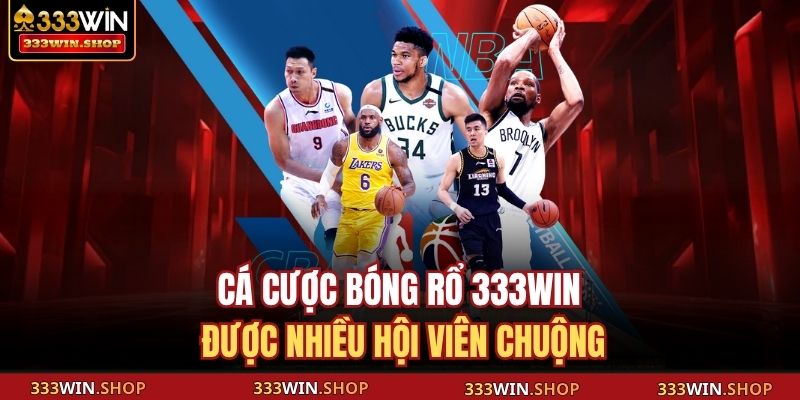 Cá cược bóng rổ 333WIN được nhiều hội viên chuộng
