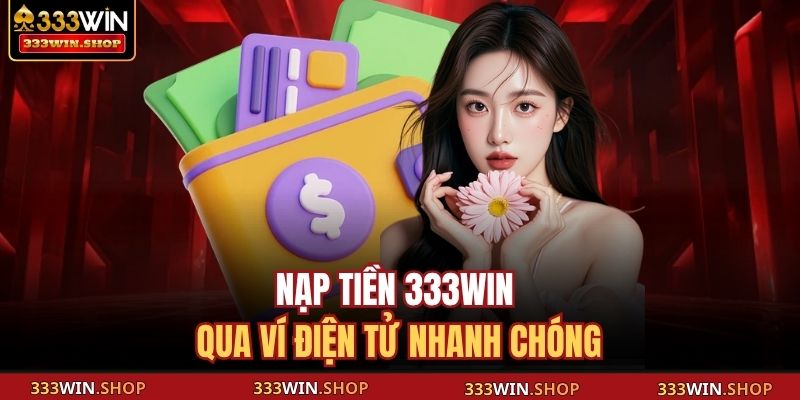 Nạp tiền 333WIN qua ví điện tử nhanh chóng
